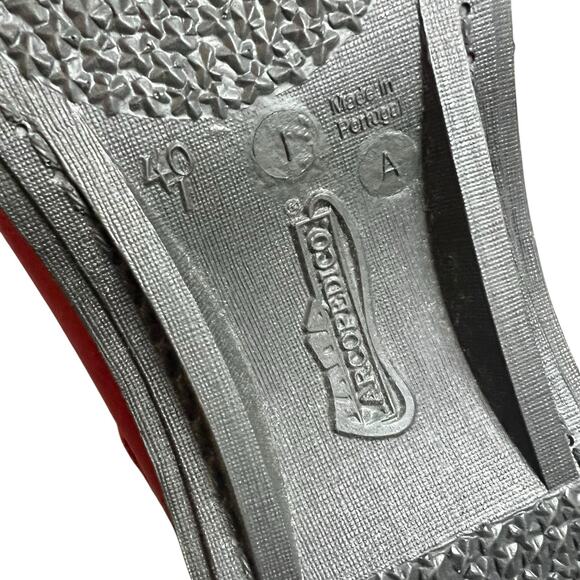 Arcopedico Shawna Red Leather Mary Jane Ballet Shoes Flats Sz EU 40 US 9 - Picture 11 of 12